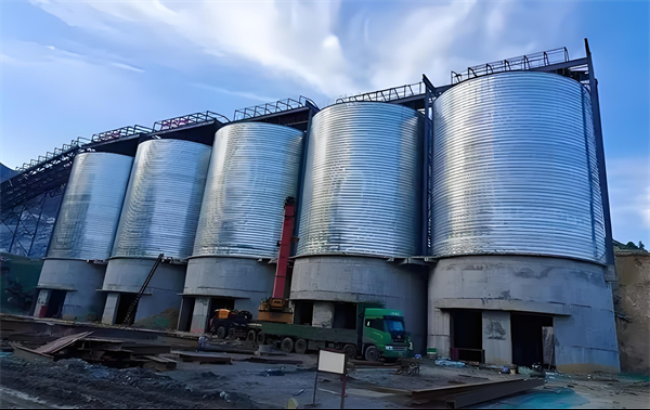 陇南螺旋卷板仓施工现场